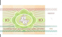 BIELORUSSIE 10 RUBLEI 1992 UNC P 5 - Bielorussia