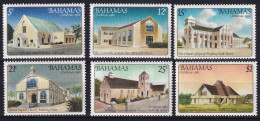 MiNr. 524 - 529 Bahamas 1982, 3. Nov. Weihnachten: Kirchengebäude - Postfrisch/**/MNH - Bahamas (1973-...)