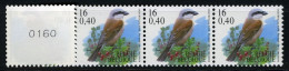 België R96a - Vogels - Oiseaux - Buzin (2931) - 16F - Grauwe Klauwier - Strook Met 4 Kleine Cijfers - RECHT  - Coil Stamps
