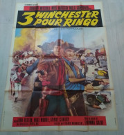 Affiche Originale De Cinéma Pliée : Western 3 Winchester Pour Ringo Année 1966  ( 160 Cm X 120 Cm    ) - Afiches & Pósters