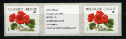 België R90a - Bloemen - Buzin (2854) - Geranium - Met Tekst  - "Nog Maar 10 Zegels Over" - Rollen