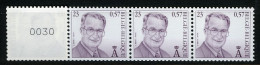 België R102a - K. Albert (2933) - 23F - Strook Van 5 Met Nummer (4 Cijfers) - Bande De 5 Avec Numéro (4 Chiffres) - Coil Stamps