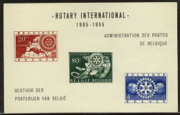 België LX18 ** - Luxevelletje - Feuillet De Luxe - Rotary International - 1905-1955 - (952/54) - SUP - Rotary, Lions Club