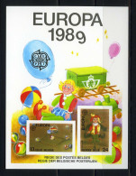 België LX78 - Luxevelletje - Feuillet De Luxe - Europa 1989 - (2323/24) - Kinderspelen - Jeux D'enfants - Luxuskleinbögen [LX]
