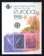 België LX77 - Luxevelletje - Feuillet De Luxe - Europa 1988 - (2283/84) - Transport - Communicatie - Folettos De Lujo [LX]