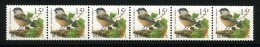 België R81a - Vogels - Oiseaux - Buzin (2732) - Strook Van 6 ZONDER NUMMER - SANS NUMERO - ZELDZAAM - RARE - Rollen