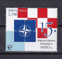 CROATIA 2024,15th ANNIVERSARY OF CROATIA'S MEMBERSHIP IN NATO, MNH - Kroatien