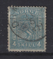 Noorwegen Norway 14 Used 1867 ; Wapenzegel - Gebruikt