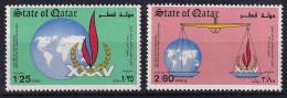 MiNr. 856 - 857 Qatar 1983, 10. Dez. 35. Jahrestag Der Allgemeinen Erklärung Der Menschenrech - Postfrisch/**/MNH - Qatar