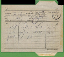 ZA1569 - PALESTINE Israel - POSTAL HISTORY - TELEGRAM  Hadera  1945 - Autres & Non Classés