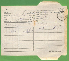 ZA1571 - PALESTINE Israel - POSTAL HISTORY - TELEGRAM  Hadera  1945 - Autres & Non Classés
