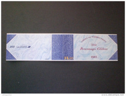 STAMPS France - Frensh- FRANCECARNETS 1985 Famous Writers - Bekende Personen