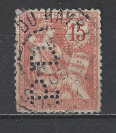 Frankrijk France Francia SG 314 Used 1903 ; PERFIN PD - Gebruikt