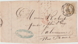 Belgique N° 32 Sur Fragment De Lettre - Obl. Bruxelles (Lux) 1879 - 1869-1883 Léopold II