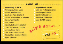 3479 BK - Briefkaart - "België Danst..." - Vogels - Buzin - Kluut - Avocette - NL - Tarjetas Ilustradas (1971-2014) [BK]