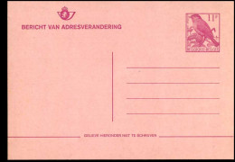 Buzin BK - Briefkaart - Adreswijziging - Changement D'adresse - Vogels - Buzin - Zwartkop - Tête Npire - NL - Avis Changement Adresse