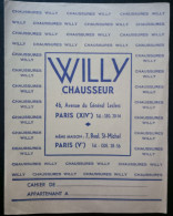 Protège Cahier Chaussures Willy Paris - Coberturas De Libros
