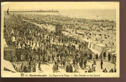 Blankenberghe - La Digue Et Le Plage - Den Zeedijk En Het Strand - Albert - 28 - 1937 - Blankenberge