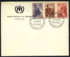 België 1128/30 Op Brief - Wereldvluchtelingenjaar - Année Mondiale Du Réfugié - Lettres & Documents