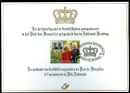 België 2828 HK - 40 Jaar Koninklijk Huwelijk - Koning Albert II - Koningin Paola - 1999 - Cartes Souvenir – Emissions Communes [HK]