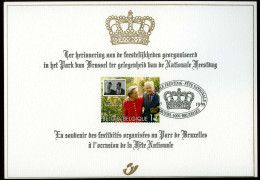 België 2828 HK - 40 Jaar Koninklijk Huwelijk - Herdenkingskaart - Carte Souvenir - MET Bijhorende Postkaart - AVEC Carte - Herdenkingskaarten - Gezamelijke Uitgaven [HK]