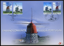 België 3091 HK - Windmolens - Gem. Uitgifte Met Portugal - 2002 - Souvenir Cards - Joint Issues [HK]