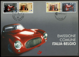 België 3205 HK - Europalia Italië - Giorgio Morandi - Pinin Farina - Gem. Uitgifte Met Italië - 2003 - Souvenir Cards - Joint Issues [HK]