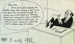 ► Coupure De Presse  Quotidien Le Figaro Jacques Faisant 1983  Marchais  écriture Liliane - Desde 1950