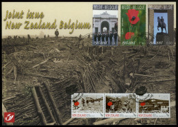 België 3842 HK - Eerste Wereldoorlog - Grande Guerre - Coquelicots - Gem. Uitgifte Met Nieuw-Zeeland - 2008 - Cartas Commemorativas - Emisiones Comunes [HK]