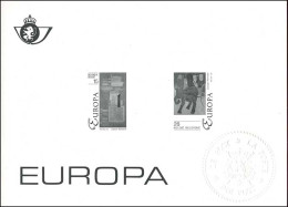 België ZW/NB 2501/02 - Europa 1993 - Feuillets N&B Offerts Par La Poste [ZN & GC]