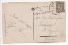 Luxembourg N°232 Sur Carte Postale De Mondorf Les Bains - Cartas & Documentos