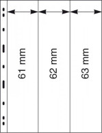 Lindner UNIPLATE Blätter Glasklar Mit 3 Streifen, Vertikal 083 (5er Pack) Neu ( - Altri & Non Classificati