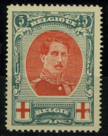 België 132A ** - Rode Kruis - Croix-Rouge - Koning Albert I - Roi Albert I - Tanding/Dentelure  12 X 14 - SUP - 1901-1930