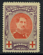 België 134A ** - Rode Kruis - Croix-Rouge - Koning Albert I - Roi Albert I - Tanding/Dentelure 12 - SUP - 1901-1930