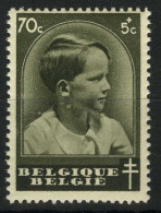 België 442-V ** - Witte Vlekken In Hals - Taches Blanches Dans Le Cou - 1931-1960