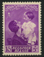 België 447-V2 * - Wit Punt Onder L - Point Sous Le L - 1931-1960