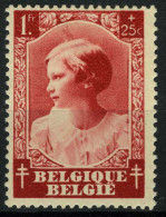 België 463-V1 * - Grote Opstaande Haarlok - Grande Mèche Sur La Tête  - 1931-1960