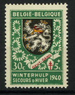 België 539-V ? ** - Ontbrekende Bloemblaadjes - Pétales Absents - 1931-1960