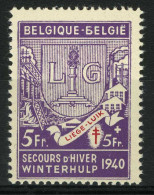 België 555-V ** - Russische "b" In België - "b" Russe Dans België - 1931-1960