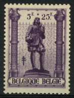 België 622-V1 * - Stip Na Cijfer 25 - Point Aprèsle Chiffre 25 - 1931-1960