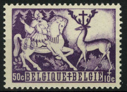 België 655-V1 ** - Knobbel Op Poot - Bosse Sur La Patte - 1931-1960