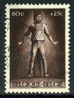 België 703-V2 - Kogelgat Boven Schouder - Impact De Balle - Gestempeld - Oblitéré - 1931-1960