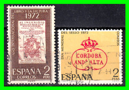 ESPAÑA.-  SELLOS AÑOS 1972 -. AÑO INTERNACIONAL DEL LIBRO Y EUROPA SEPT - SERIE.- - Used Stamps