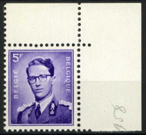 België 1029b ** - Koning Boudewijn - Verticale Lijn Rechts - Ligne Verticale - 1931-1960