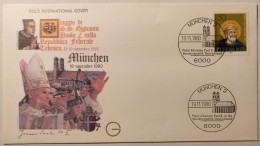 PAPE JEAN PAUL 2 - Visite En Allemagne / RFA - MUNCHEN - Novembre 1980 - Enveloppe Commémorative Avec Timbre Allemand - Päpste