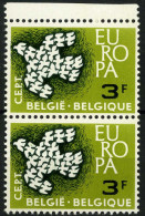 België 1193-V2 ** - Cijfer 3 Misvormd - Chiffre 3 Déformé - Cote: € 9,00 - 1961-1990