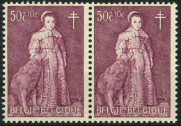 België 1307-V ** X2 - Haarlok - Mèche - Cote: € 10,00 - 1961-1990