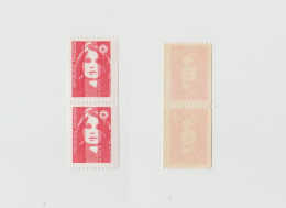 France 3 Paires De Timbres Neufs Marianne De Briat Dit Du Bicentenaire Roulette - 1989-1996 Marianne Du Bicentenaire