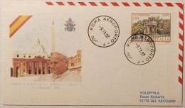 PAPE JEAN PAUL 2 - Arrivée à ROME - Novembre 1982- Enveloppe Commémorative Avec Timbre Italien - Papas