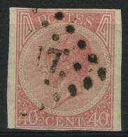 België 20 - Koning Leopold I - 40c Roze - Roi Léopold I - Ongetand - Cote: € 660,00 - 1911-1930